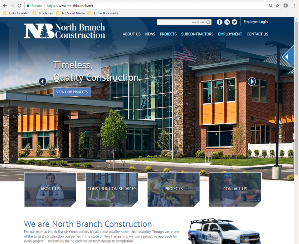 North Branch Construction Announces New Website Launch
