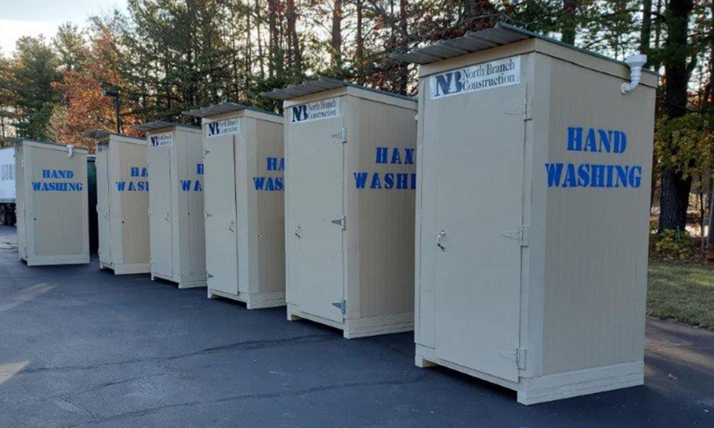North Branch Construction Provides Jobsites with Heated Handwashing Units to Combat COVID-19
