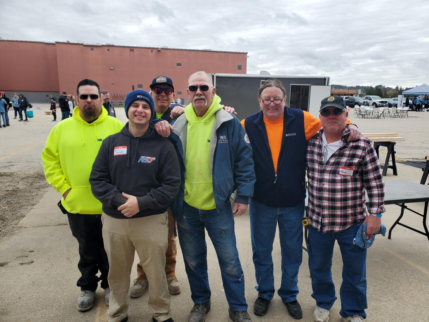 North Branch Construction volunteers at Build A Bed event